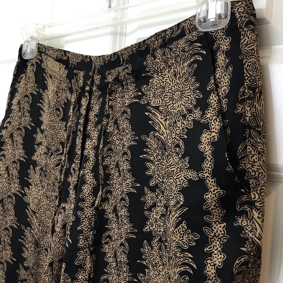 Tommy Bahama 100% Silk Floral Print Crop Pants Loose Fit Women 6 - Picture 5 of 8